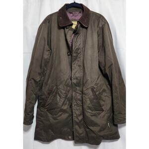 DUBARRY Gore-Tex Jacket Medium Olive Mens Mid-Length Full Zip & Button EUC